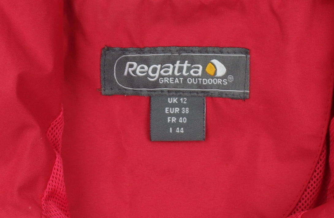 Regatta Women Pink Waterproof Hooded Rain Jacket Size 12