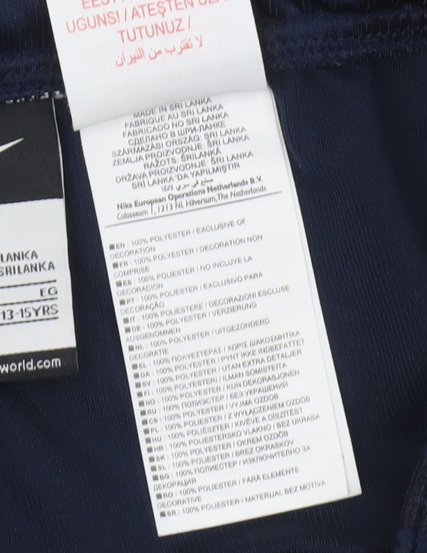 Nike Boys Blue XL Athletic Football Shorts Quick Dry 13-15 Years