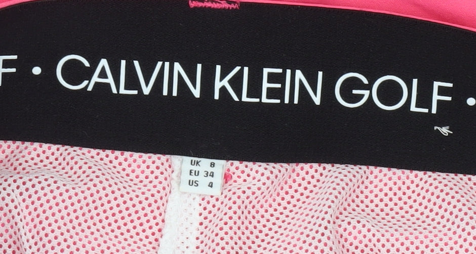 Calvin Klein Golf Women's Pink Skort UK 8 Nylon Stretch Activewear