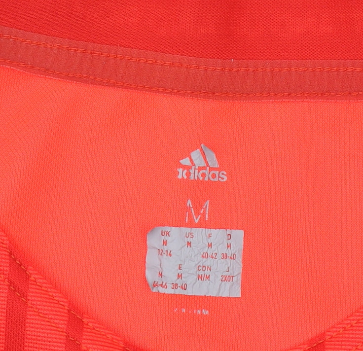 Adidas Boys Red Munster Rugby Jersey T-Shirt M Athletic Fit Short Sleeve