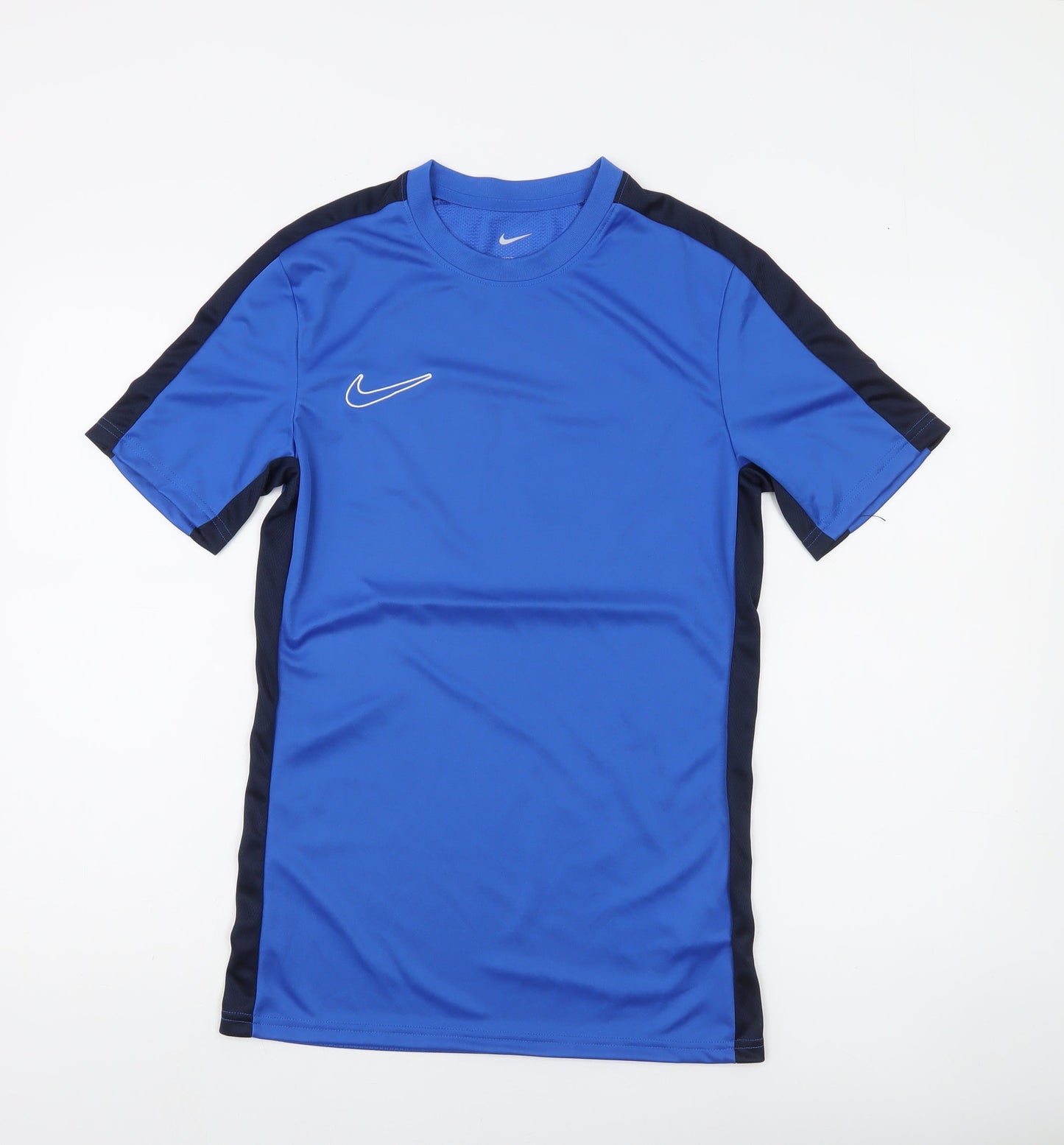 Nike Men's Blue Slim Fit Dri-FIT T-Shirt Size S Activewear Top