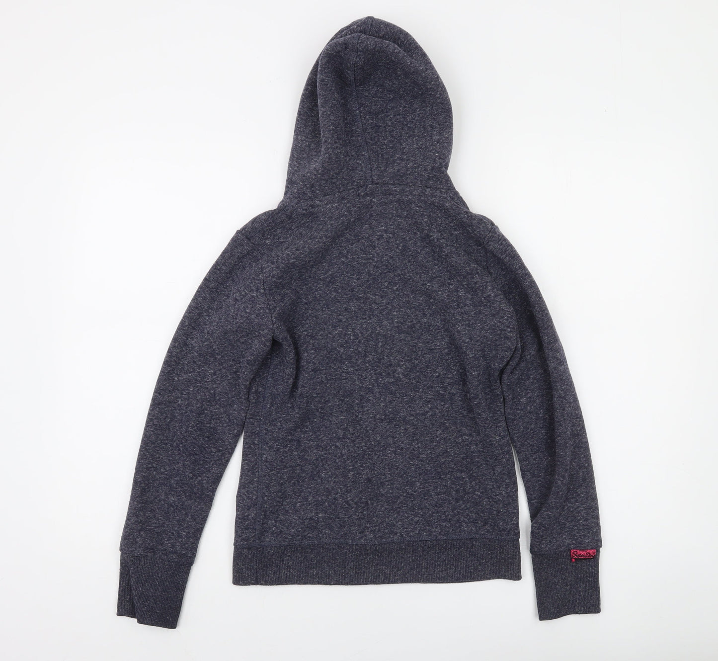 Superdry Womens Blue Pullover Hoodie XXS Vintage Graphic Sweatshirt