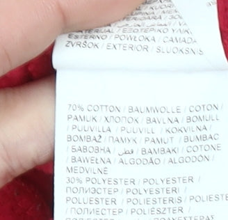 Puma Womens Pink Jogger Sweatpants Size 8 Cotton Blend Fleece