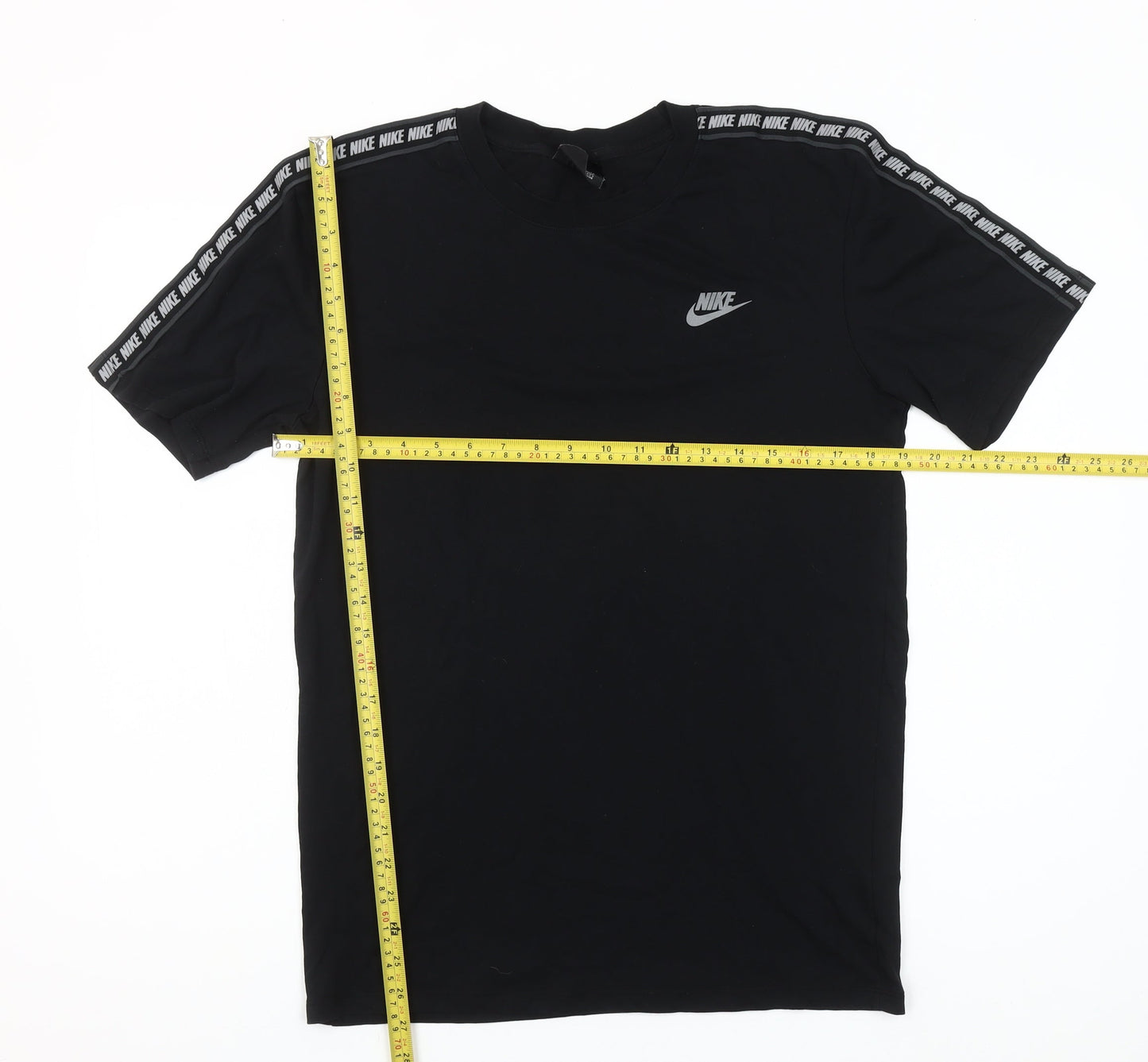 Nike Men's Black S Crew Neck Short Sleeve Logo T-Shirt