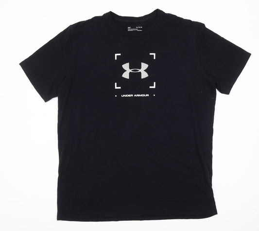 Under Armour Men's Black XL HeatGear Graphic Print Sports T-Shirt