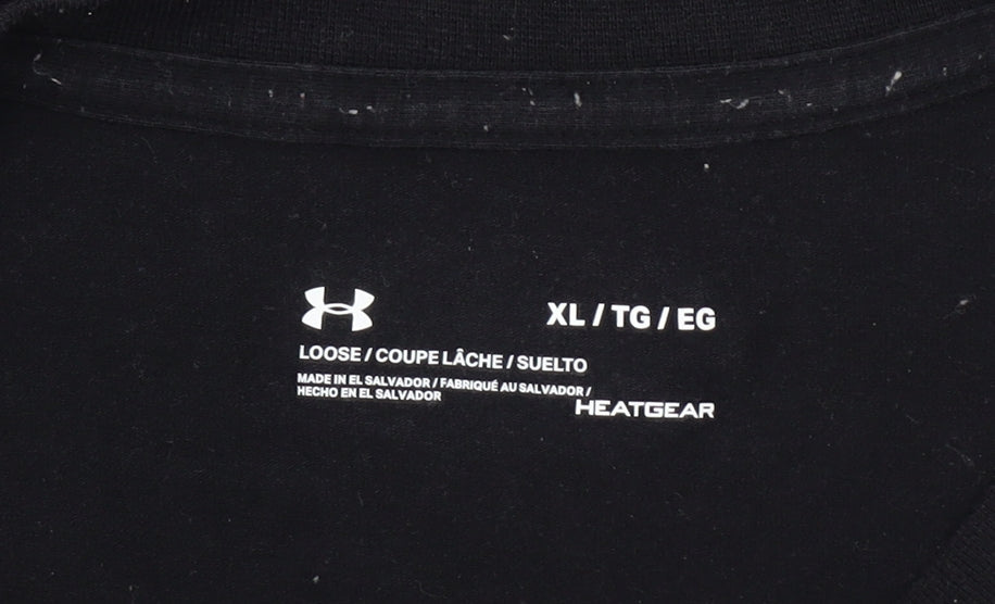 Under Armour Men's Black XL HeatGear Graphic Print Sports T-Shirt