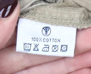 Fat Face Women Beige Cargo Trousers Size 14 Cotton Outdoor