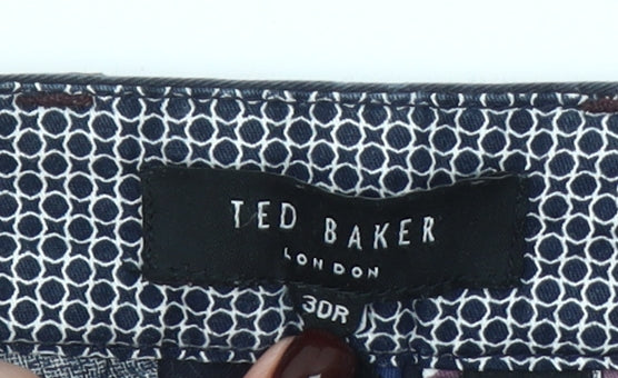 Ted Baker Men's Blue Chino Shorts Size 30 Regular Summer Smart Casual