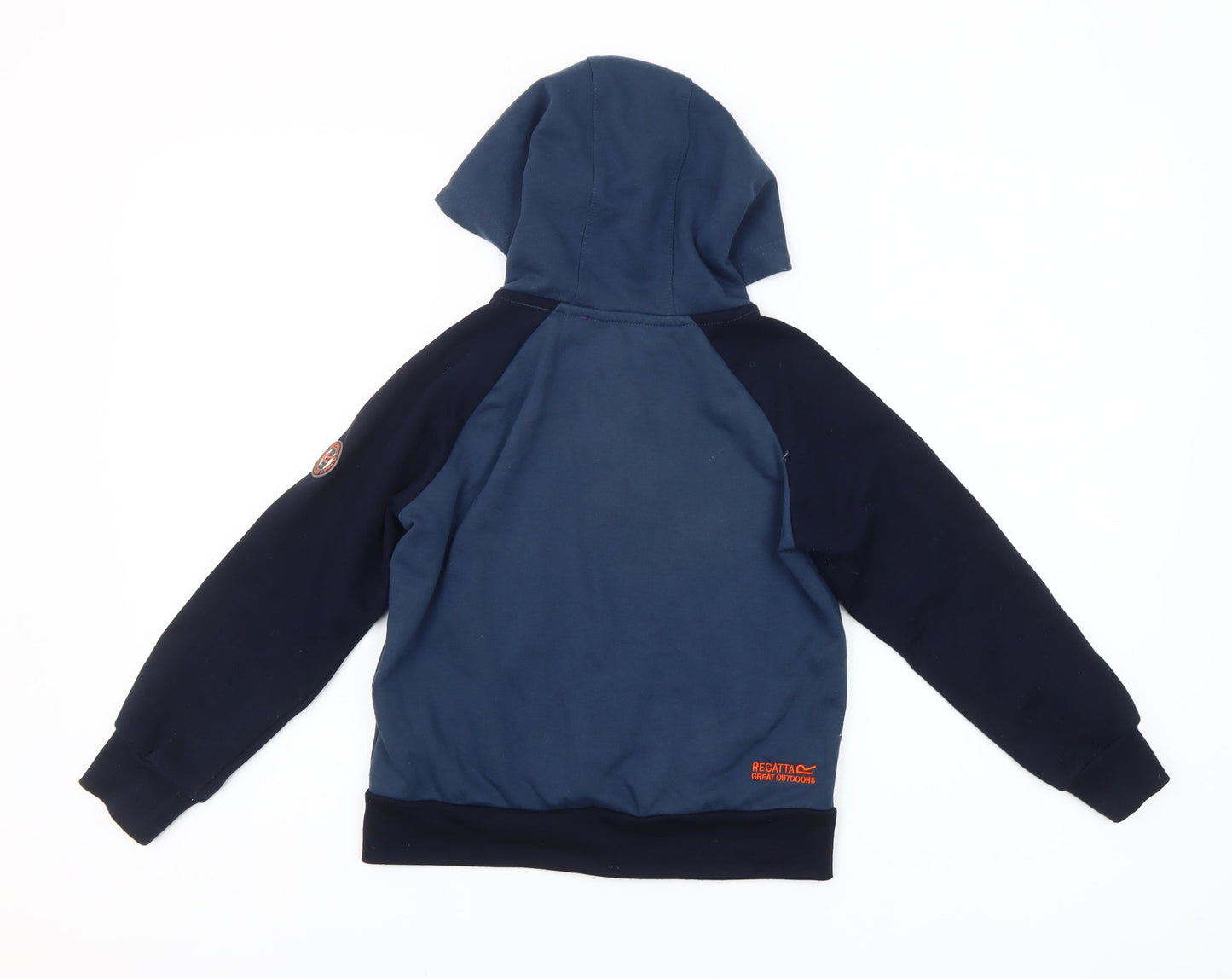 Regatta Boys Blue Full Zip Hoodie Size 7-8 Years Outdoor Casual
