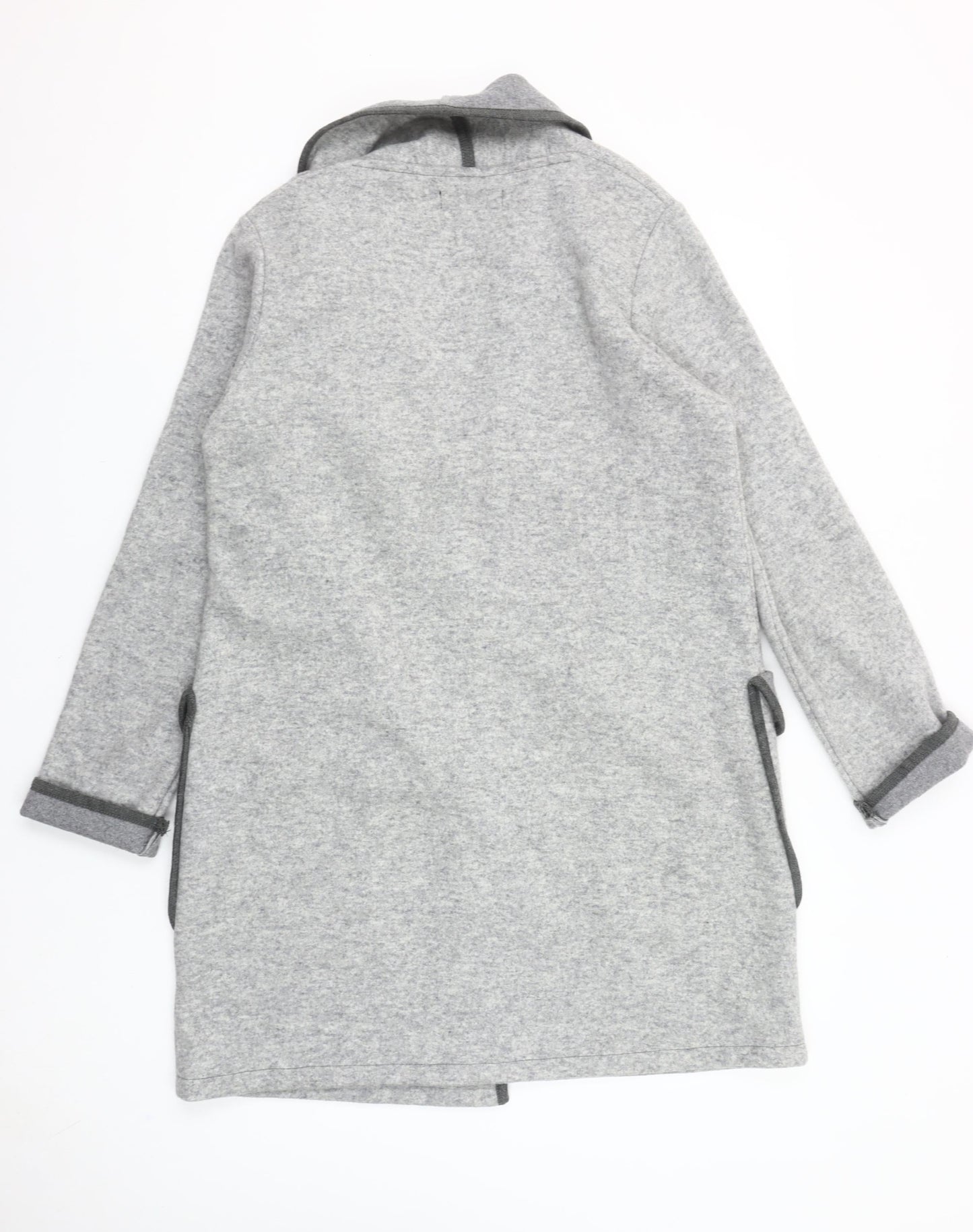 Peruzzi Women Grey Wool Blend Long Sleeve Cardigan Size 10