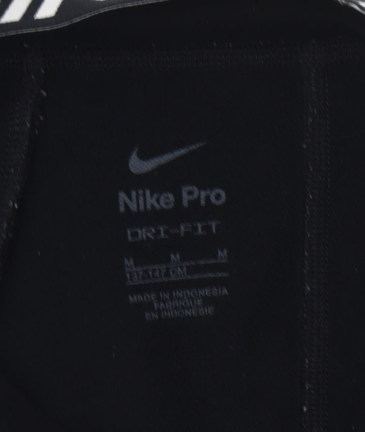 Nike Pro Girls Black Dri-FIT Ankle Leggings M Moisture Wicking Stretch