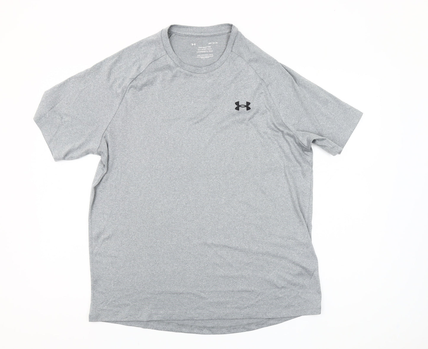 Under Armour Men's Grey Tech Tee Short Sleeve Crew Neck T-Shirt M Relaxed Fit