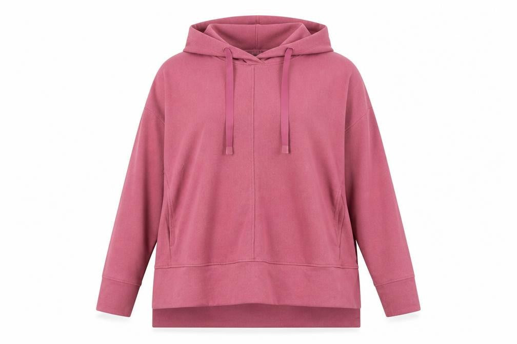 Front view of Dunnes Women Berry Hoodie Large Polyester Blend Pullover