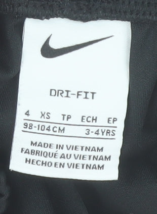 Nike Boys Black Dri-Fit Athletic Sports Shorts 3-4 Years