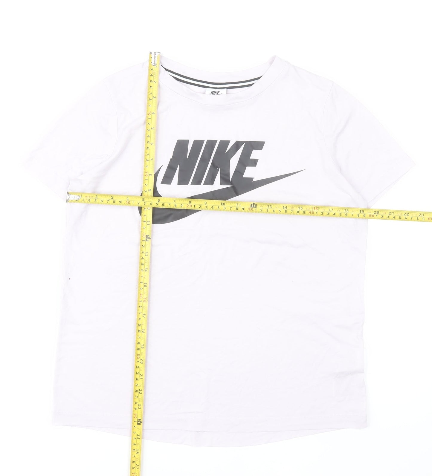 Nike Women's White Short Sleeve Sports T-Shirt Size M