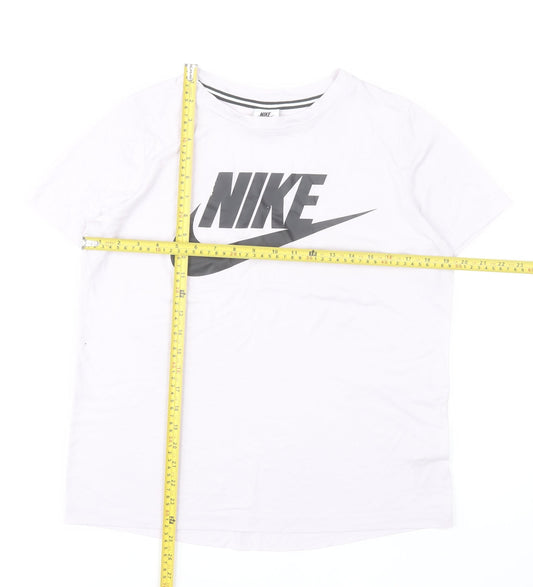 Nike Women's White Short Sleeve Sports T-Shirt Size M