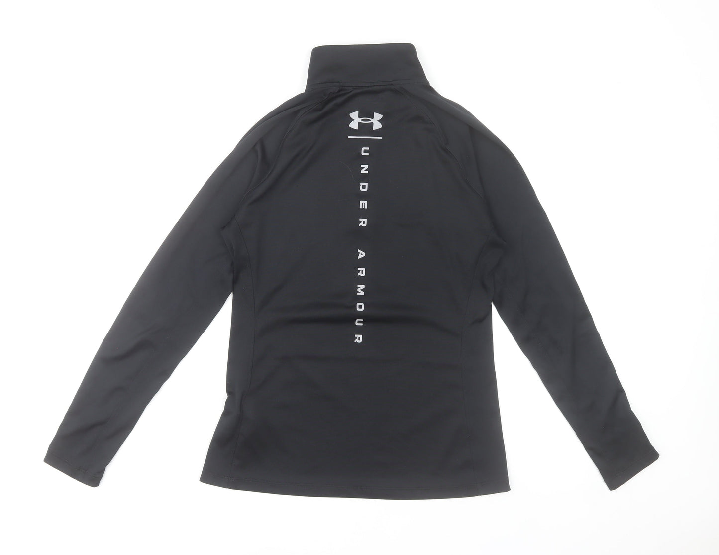 Under Armour Women's Black Small HeatGear 1/2 Zip Track Jacket