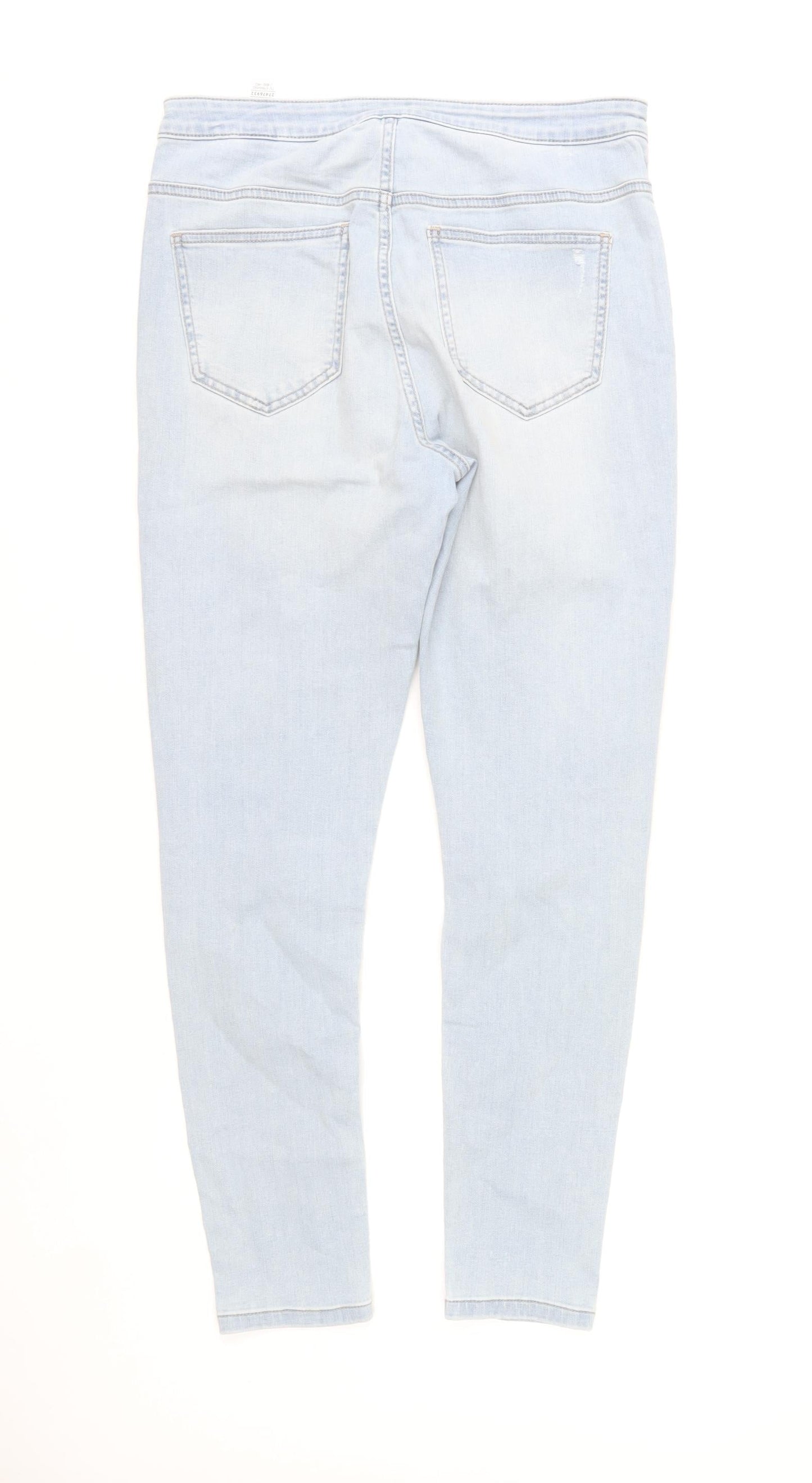 Marks and Spencer Women Light Blue Skinny Jeans Size 14 Regular