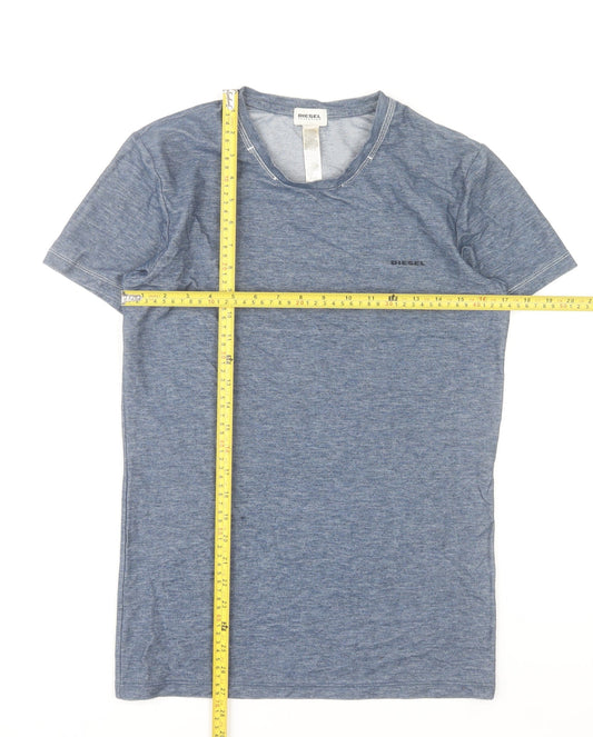Diesel Women’s Blue Slim Fit Short Sleeve T-Shirt Size S