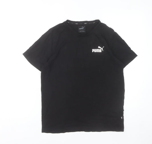 Puma Women’s Black Small Basic Cotton Sports T-Shirt
