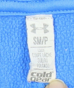Under Armour Men's Blue Full Zip Hoodie ColdGear Size S Polyester
