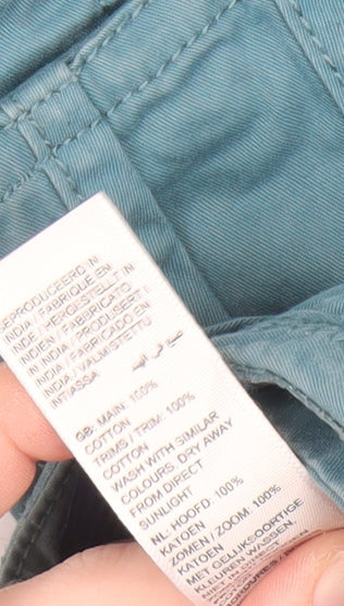 FatFace Boys Blue Cargo Shorts 7-8 Years Cotton Twill Summer Casual