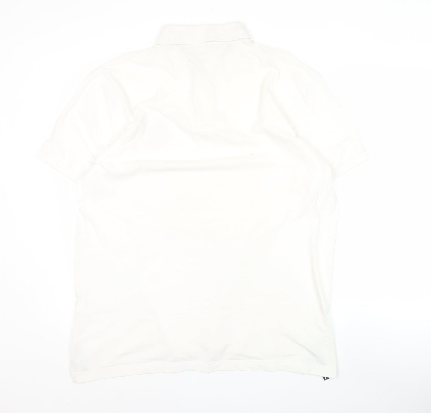Tommy Hilfiger Men's White Regular Fit Polo Shirt XL Cotton