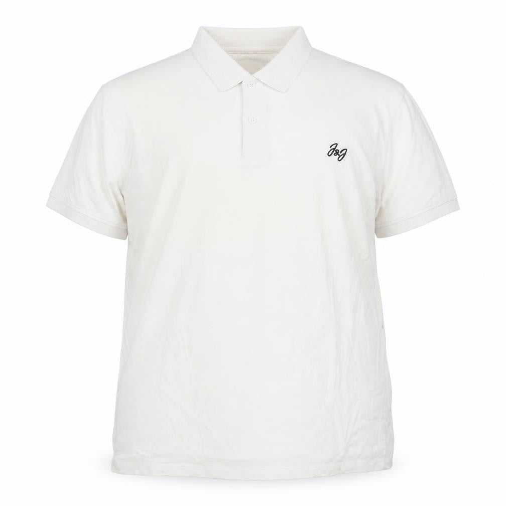 Jack & Jones Men’s White 2XL Short Sleeve Cotton Polo Shirt