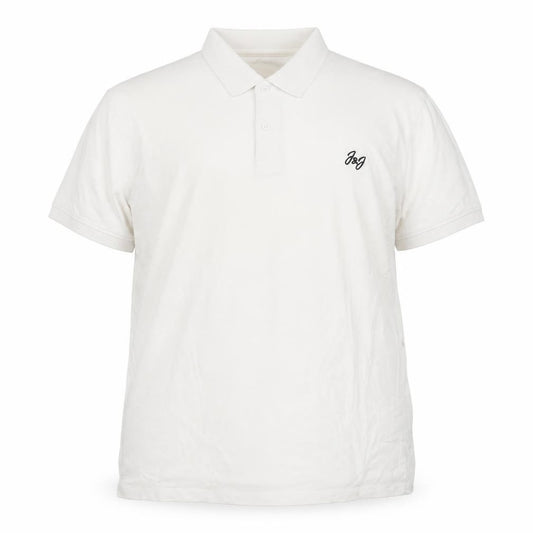 Jack & Jones Men’s White 2XL Short Sleeve Cotton Polo Shirt