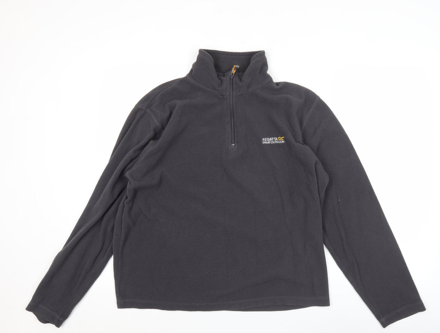 Regatta Mens Grey Fleece 1/4 Zip Pullover Sweatshirt M