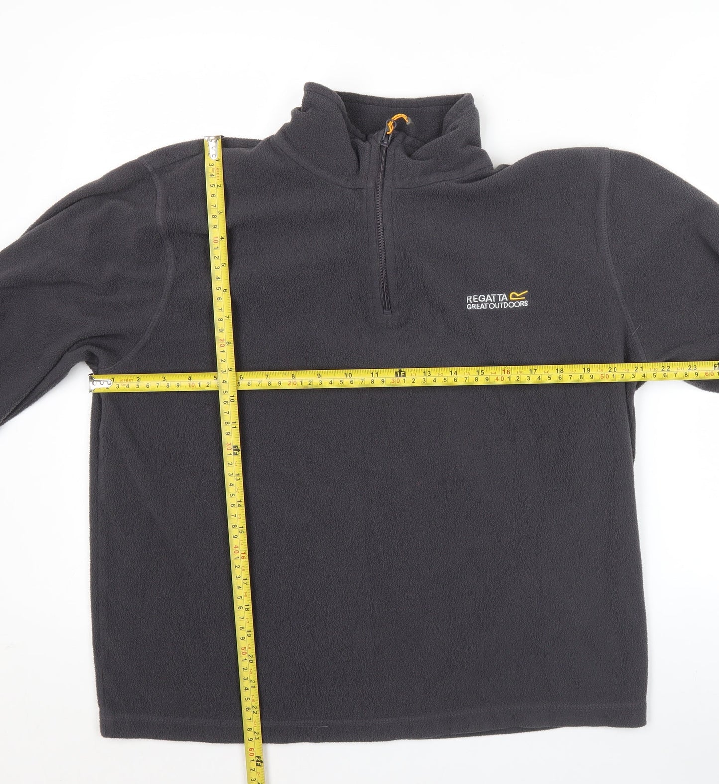 Regatta Mens Grey Fleece 1/4 Zip Pullover Sweatshirt M