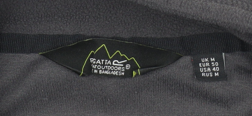 Regatta Mens Grey Fleece 1/4 Zip Pullover Sweatshirt M