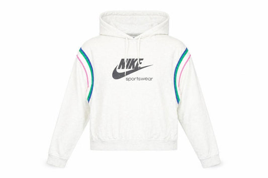 Womens UK S Regular Nike Beige Pullover Hoodie