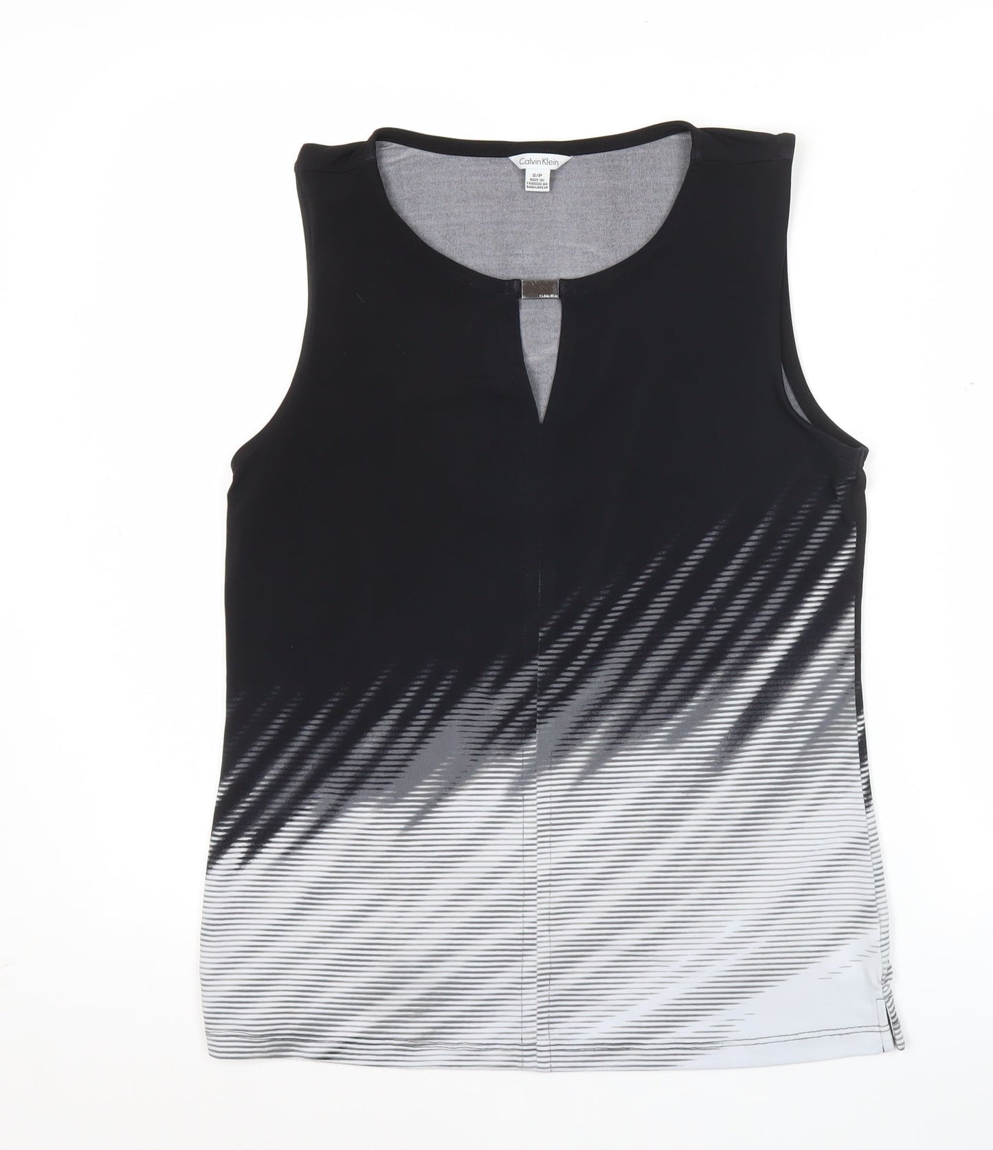 Calvin Klein Women’s Black Ombre Sleeveless Stretch Tank Top Size S