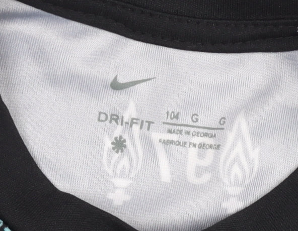 Nike Boys Liverpool Black Dragon Football Dri-Fit Jersey 4 Years