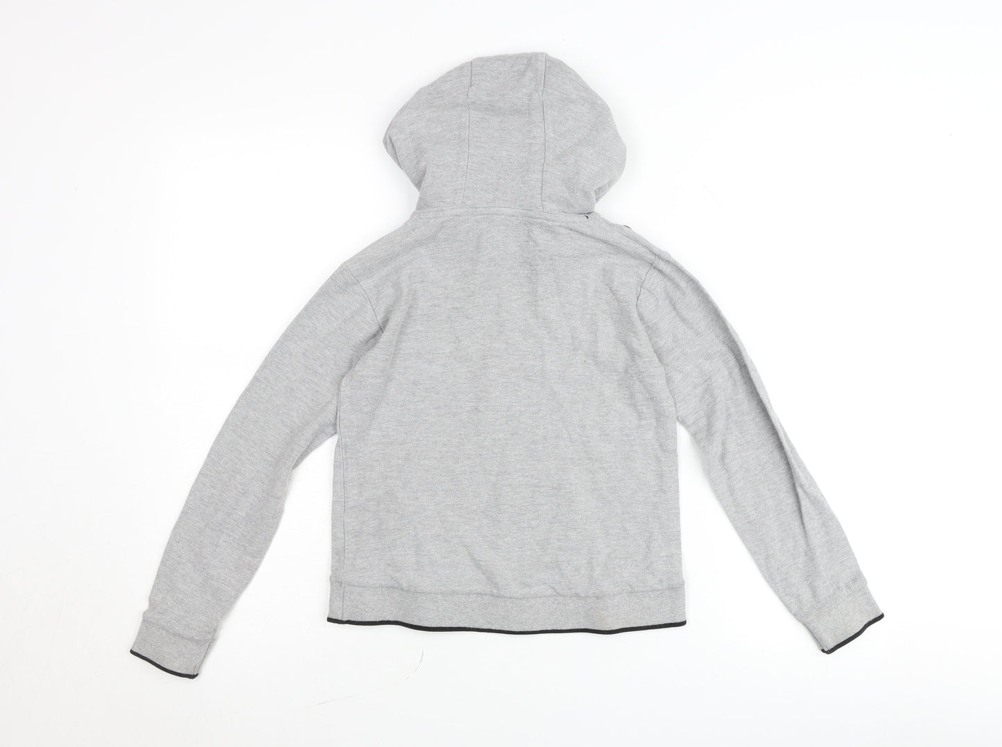Firetrap Boys Grey Hooded Pullover Jumper 9-10 Years Cotton Blend