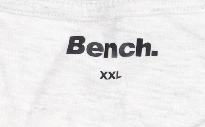 Bench Men’s Grey & Black Raglan Short Sleeve T-Shirt XXL