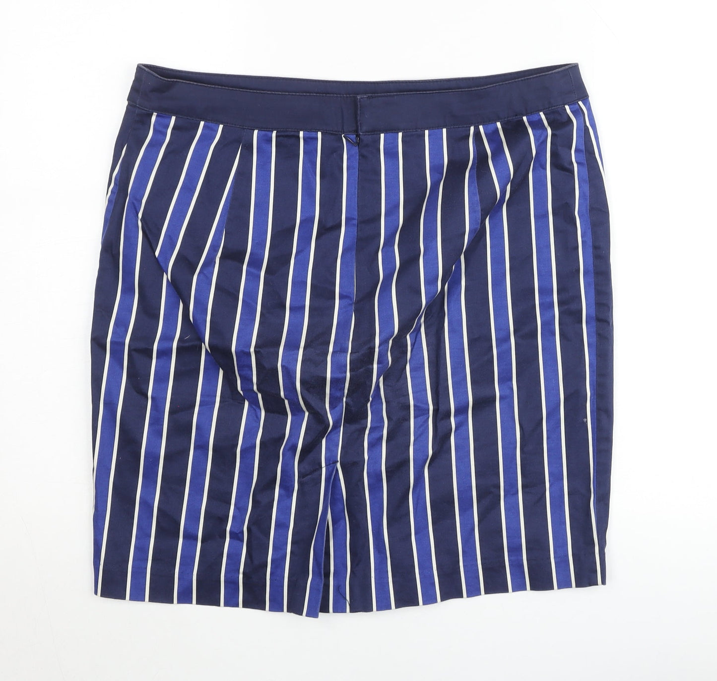 Tommy Hilfiger Women's Blue Striped Pencil Skirt Size 12