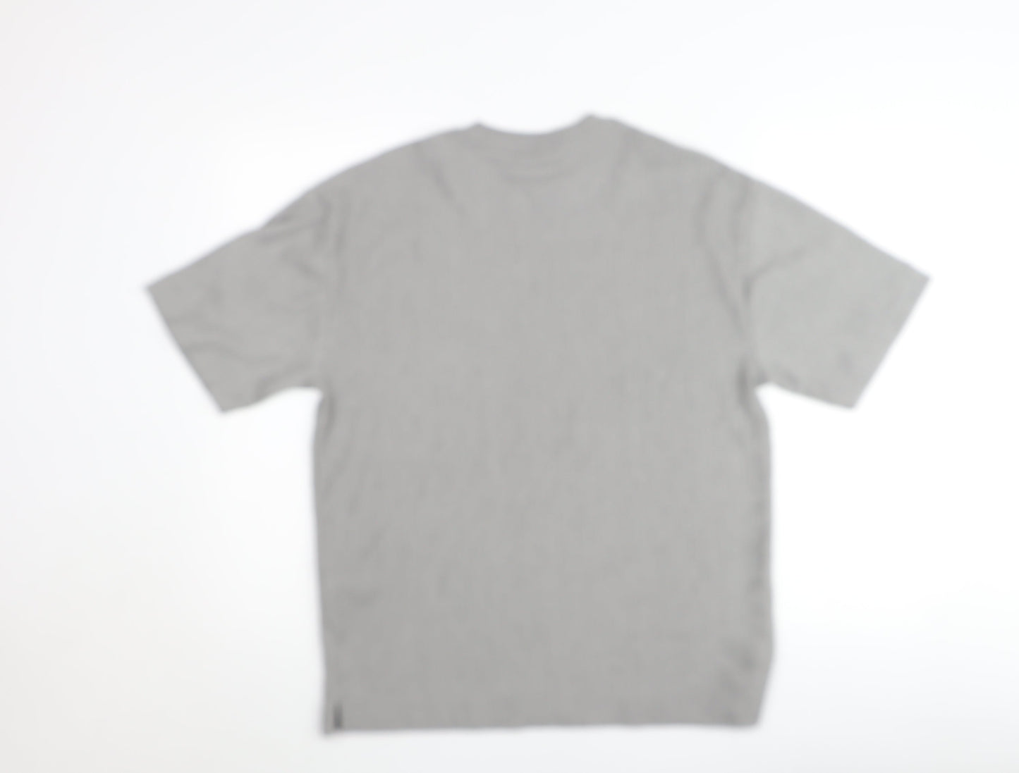 Zara Mens Grey Short Sleeve Crew Neck Knit T-Shirt Size S