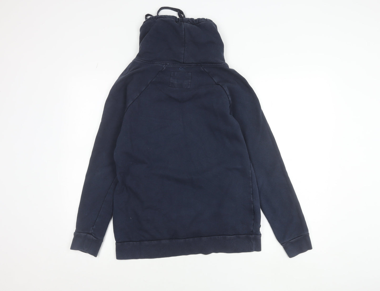 Regatta Great Outdoors Women's Navy Pullover Hoodie UK 10 Cotton Blend