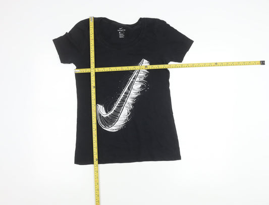 Nike Men’s Black S Athletic Fit Graphic Sports T-Shirt