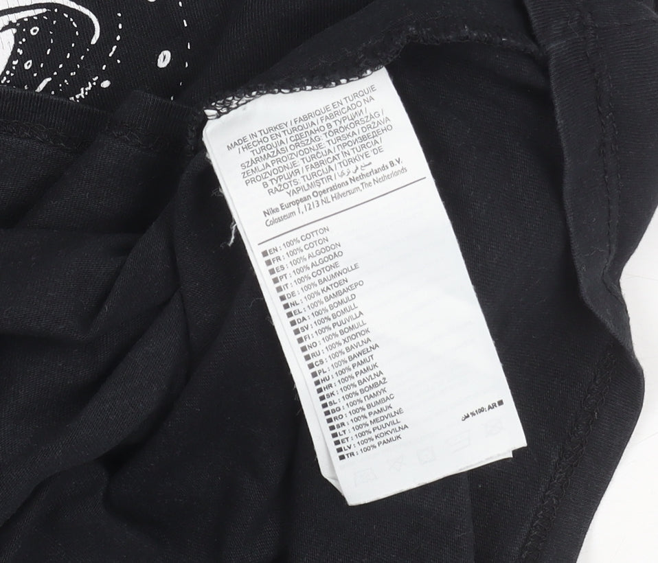 Nike Men’s Black S Athletic Fit Graphic Sports T-Shirt