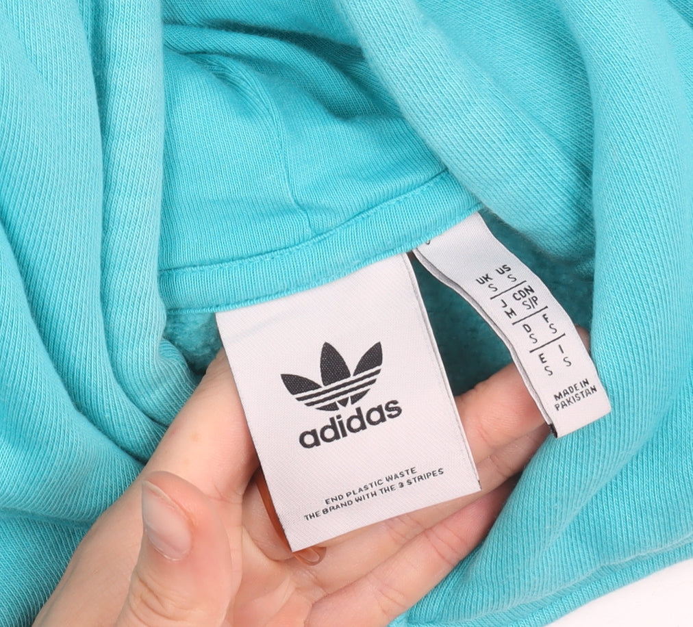 Adidas Men's Blue Pullover Hoodie Size S Regular Fit