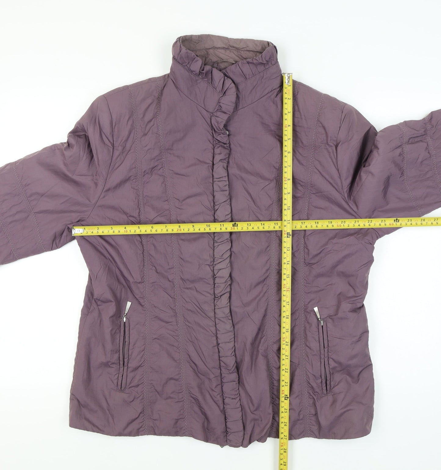Gerry Weber Womens Purple Mid-Length Puffer Jacket Size 18