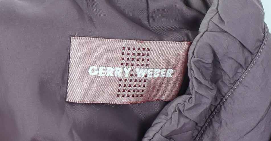 Gerry Weber Womens Purple Mid-Length Puffer Jacket Size 18