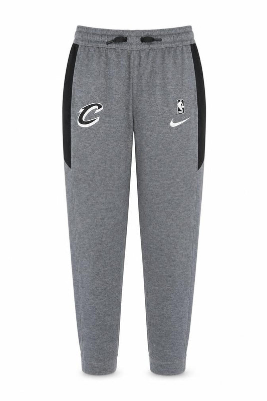 Nike Boys Grey NBA Dri-FIT Jogger Trousers Size L Moisture Wicking Activewear