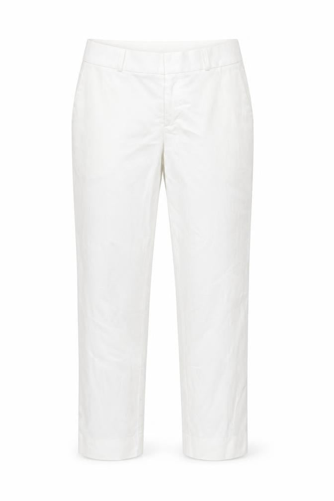 Banana Republic Women’s White Chino Hampton Trousers Size 10 Slim Fit