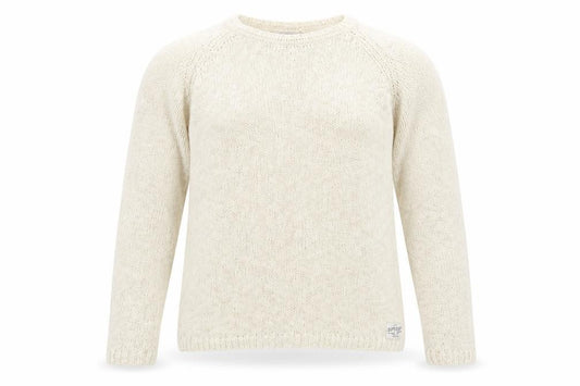 Womens UK S Regular Superdry Ivory Pullover Tight-Knit