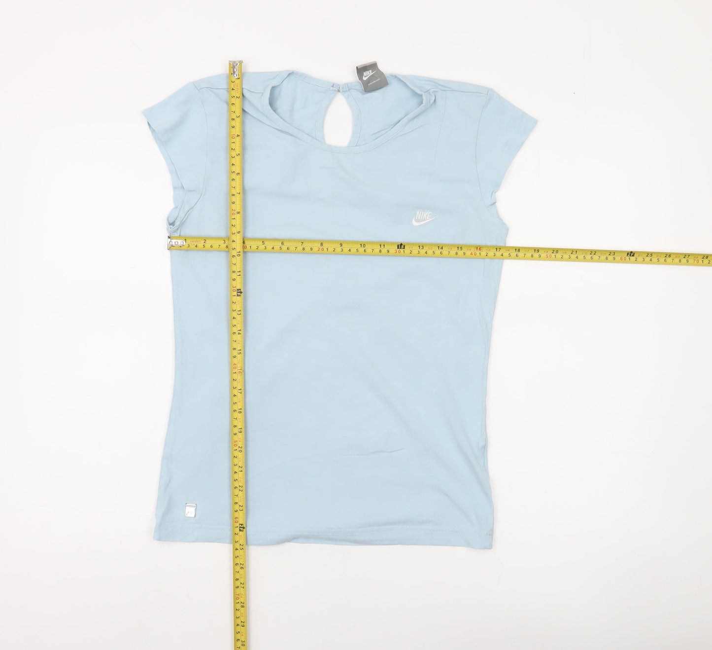 Nike Women's Blue Short Sleeve Slim Fit T-Shirt XL