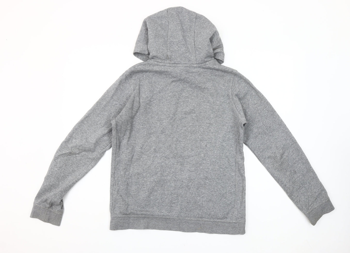 Nike Boys Grey Pullover Hoodie XL 158-170cm Cotton Blend Logo Sweatshirt